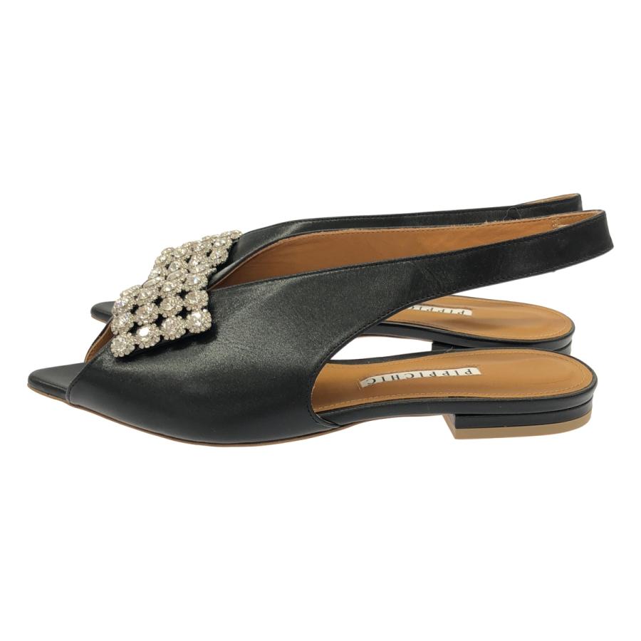 Pippichic ピッピシック バックストラップ ビジューサテンサンダル