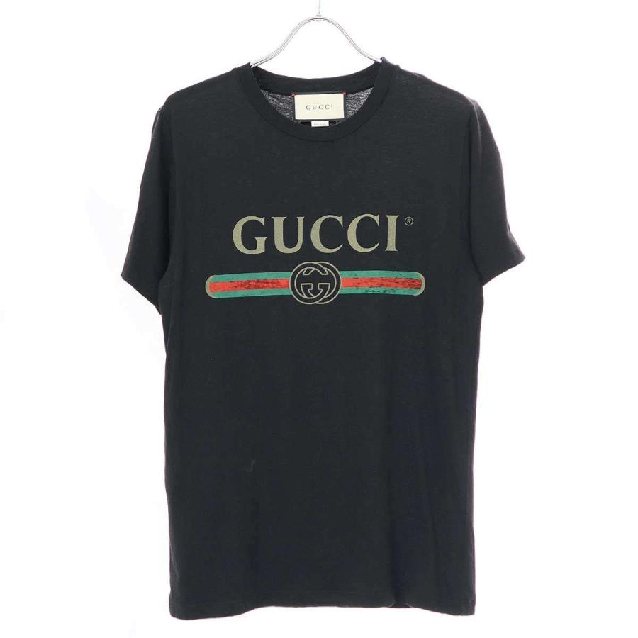 GUCCI グッチ ヴィンテージロゴ プリント オーバーサイズTシャツ GUCCI グッチ ヴィンテージロゴ プリント オーバーサイズTシャツ