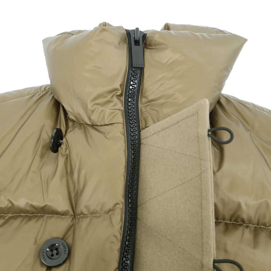 sacai（サカイ） 24AW Melton×Down Puffer Jacket メルトンダウン