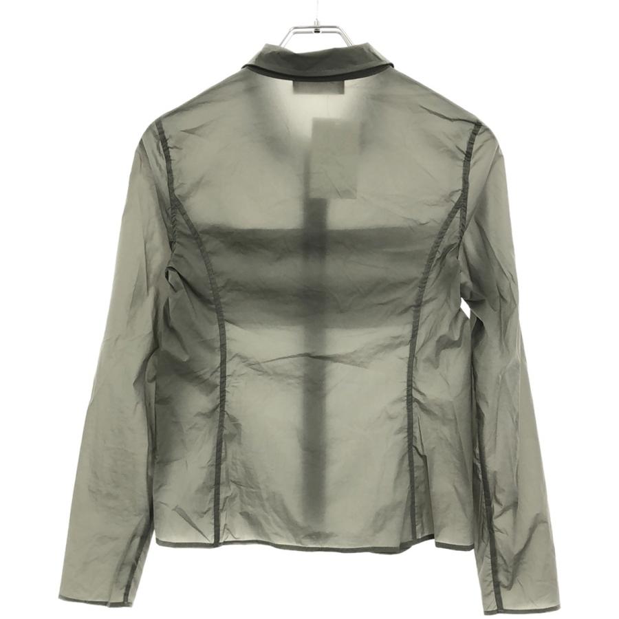 AMOMENTO アモーメント 24SS シアーナイロンジップアップシャツ AMOMENTO アモーメント 24SS シアーナイロンジップアップシャツ