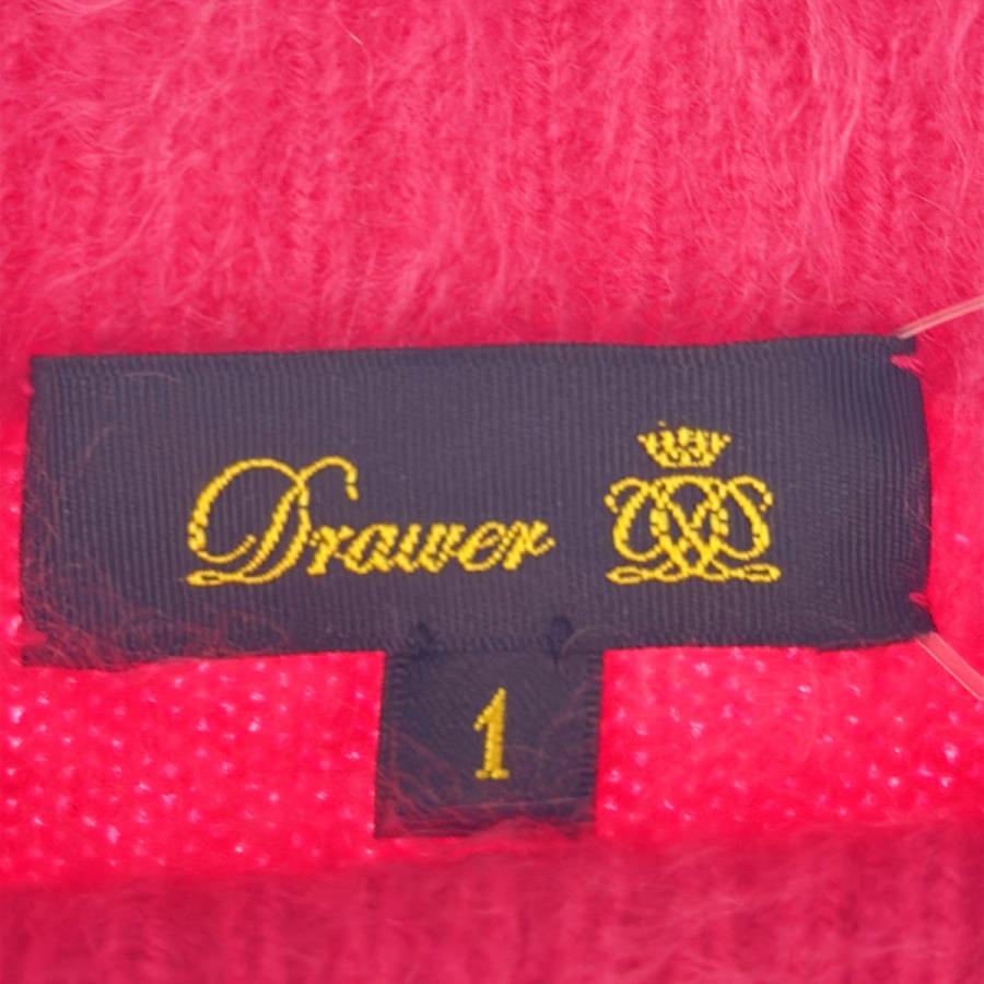 Drawer ドゥロワー カシミヤファーボートネックニットセーター 6513-299-0747 ピンク 1 DRAWER（ドゥロワー） カシミヤファーボートネックニットセーター 6513