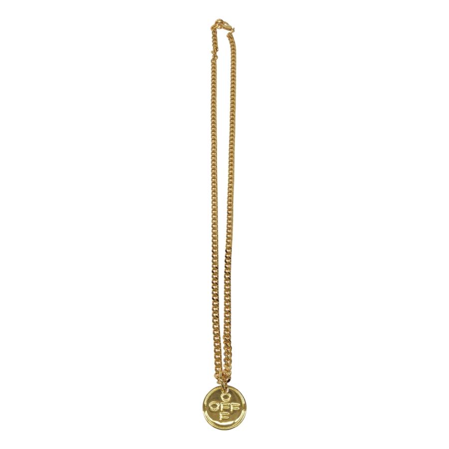 off-white 金ネックレス OFF-WHITE オフホワイト OFF CROSS NECKLACE オフクロスネックレス