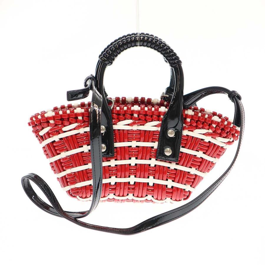 【極美品】バレンシアガ　ハンドバッグ　2way　ビストロ　XXS　パテントレザー BALENCIAGA（バレンシアガ） ビストロ XXS 2WAYショルダーバッグ