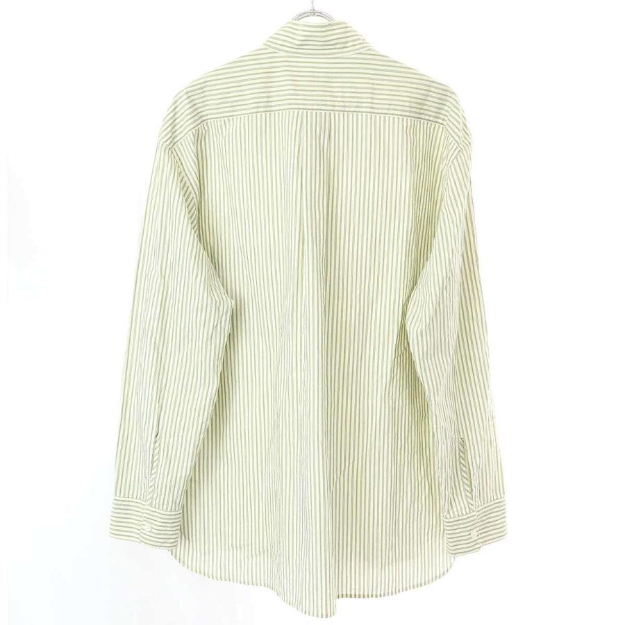 CristaSeya クリスタセヤ HIGH COLLAR MAO SHIRT ストライプ ハイ