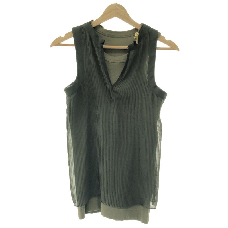 sacai サカイ 20SS Chiffon x Cotton Jersey Tank Top シフォン sacai サカイ 20SS Chiffon x Cotton Jersey Tank Top シフォン