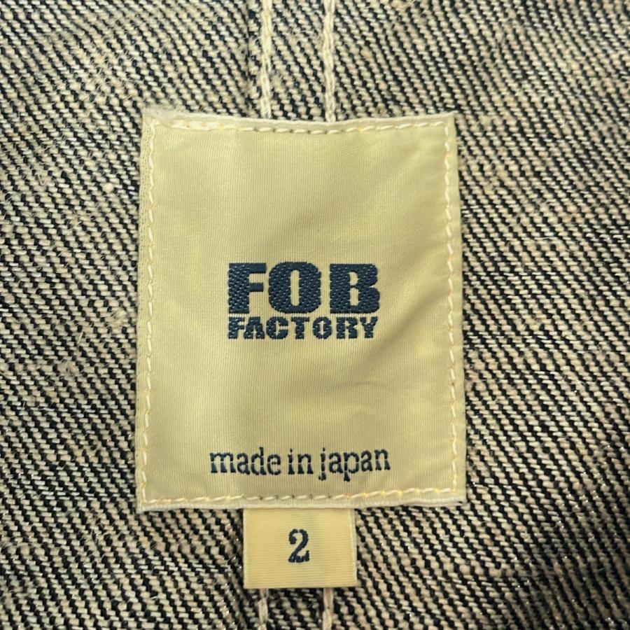 F.O.B FACTORY エフオービーファクトリー ヘンプデニムカバーオールジャケット F2410 インディゴ M ITNXR2PQJB5E | FOB FACTORY | 02