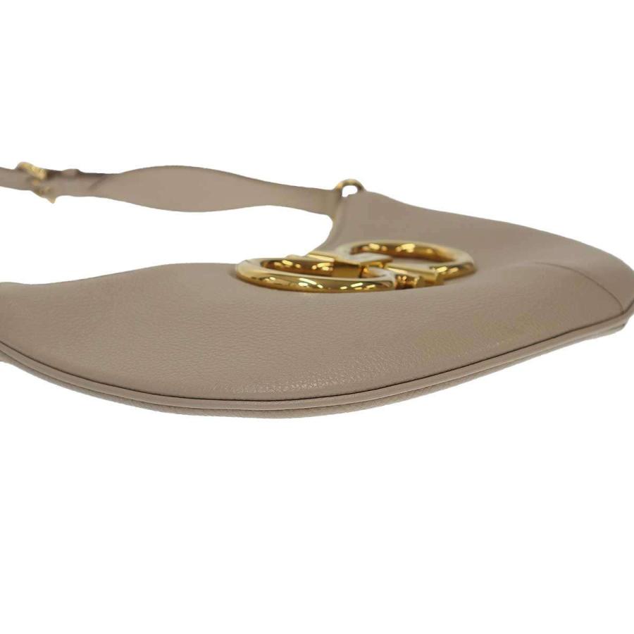 Salvatore Ferragamo サルバトーレ フェラガモ Maxi Gancio Shoulder Bag レザーショルダーバッグ  グレー FERRAGAMO（フェラガモ） Salvatore Ferragamo サルバトーレ Maxi