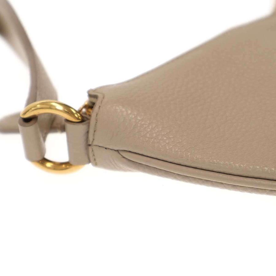Salvatore Ferragamo サルバトーレ フェラガモ Maxi Gancio Shoulder Bag レザーショルダーバッグ  グレー FERRAGAMO（フェラガモ） Salvatore Ferragamo サルバトーレ Maxi