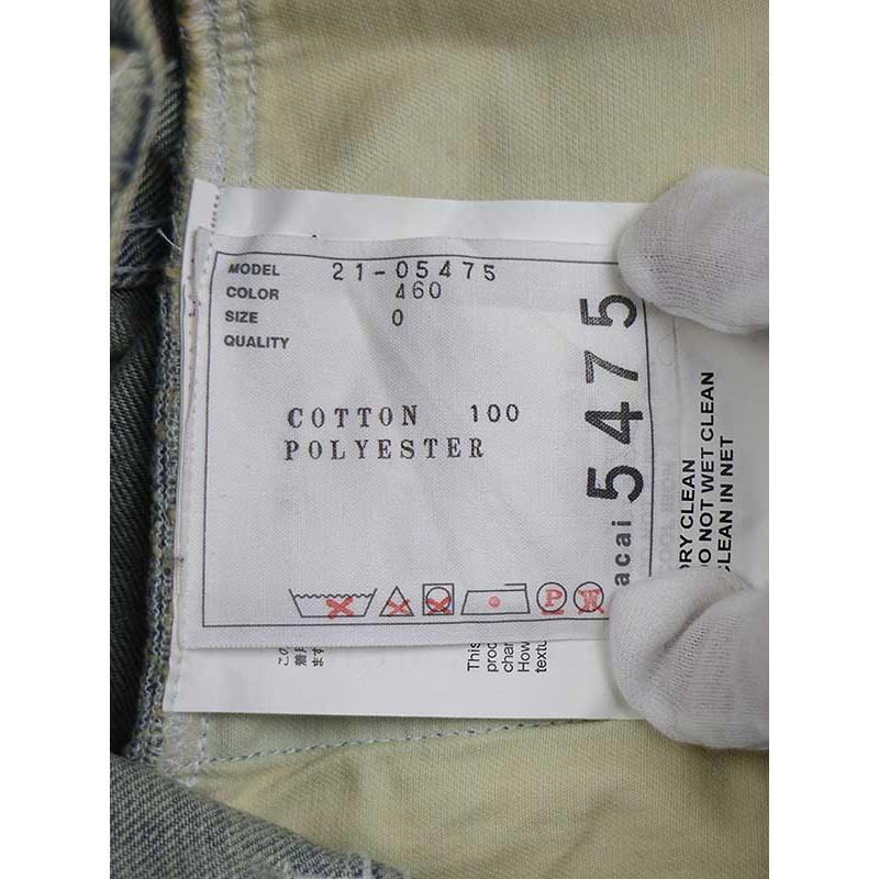 sacai サカイ 21SS 切替 デニムラップスカート インディゴ 0 21 sacai サカイ 21SS 切替 デニムラップスカート インディゴ 0 21