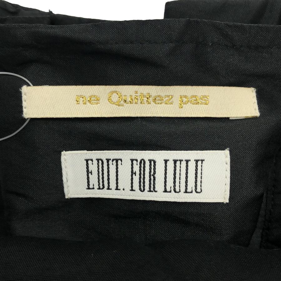 ne Quittez pas×EDIT.FOR LULU ヌキテパ×エディット フォー ルル 23AW Poly Dupion All In One ポリドゥピオンオールインワン ブラック - ITO5YHCL0MWZ_2
