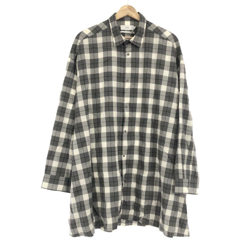Graphpaper グラフペーパー 20AW Fine Wool Check Oversized Shirt 