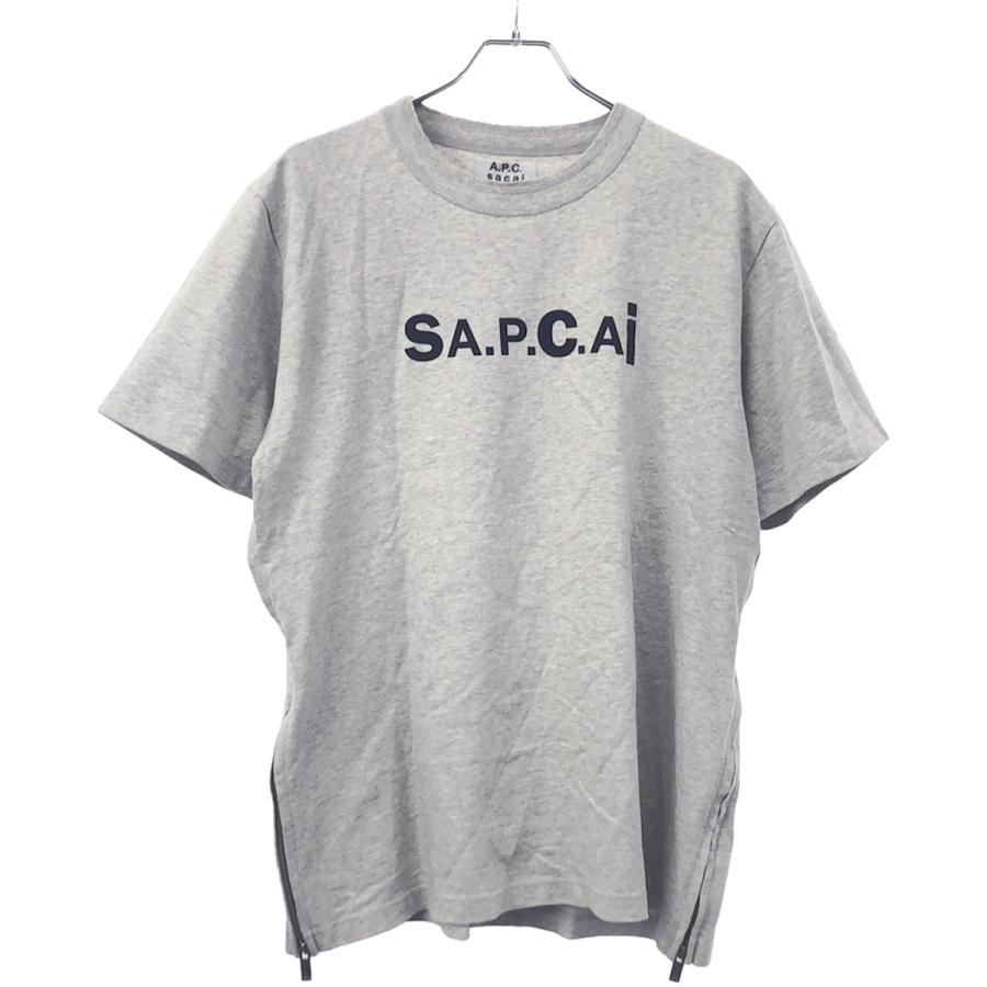 sacai×A.P.C サカイ×アーペーセー 21SS SIDE ZIP LOGO TEE