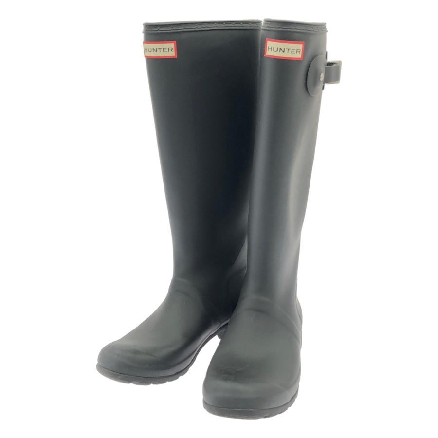 HUNTER（ハンター） レインブーツ ブラック UK7 ITO9OL0ESW8Q