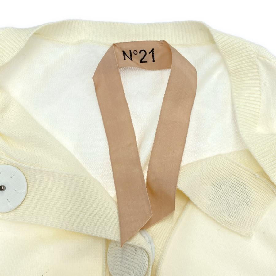 N°21 NUMERO VENTUNO ヌメロ ヴェントゥーノ 24SS コットンレースカーディガン P24EN2S A0097544 アイボリー 38 N°21（ヌメロヴェントゥーノ） N°21 NUMERO VENTUNO ヌメロ