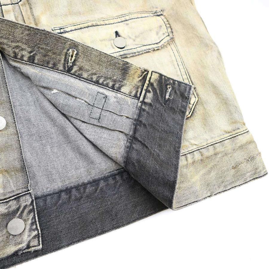 ANCELLM アンセルム 24SS CRASH DENIM JACKET type-2 クラッシュ ANCELLM アンセルム 24SS CRASH DENIM JACKET type-2 クラッシュ