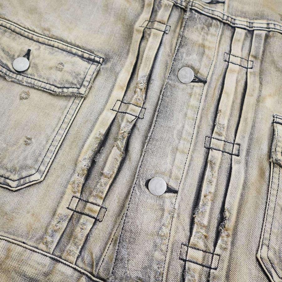ANCELLM アンセルム 24SS CRASH DENIM JACKET type-2 クラッシュ ANCELLM アンセルム 24SS CRASH DENIM JACKET type-2 クラッシュ