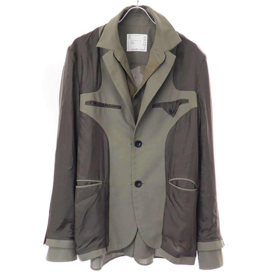 sacai サカイ 21AW Suiting Jacket ドッキングジャケット 21 sacai サカイ 21AW Suiting Jacket ドッキングジャケット 21