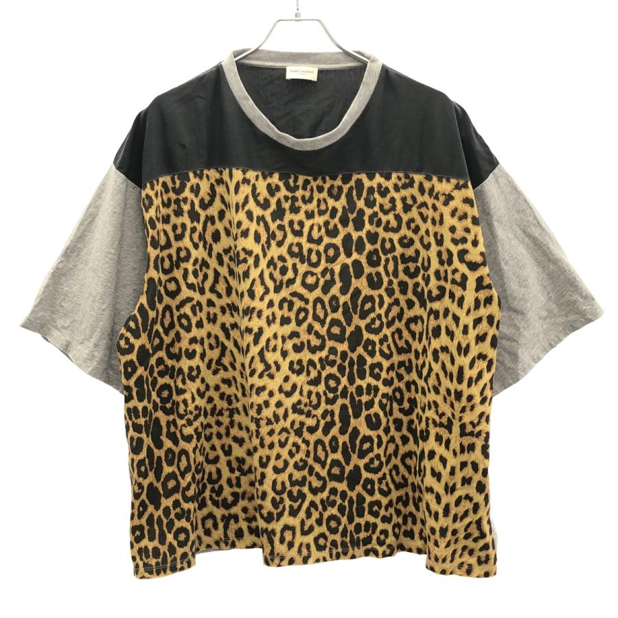 SAINT LAURENT PARIS サンローラン パリ 16SS ダメージレオパードT