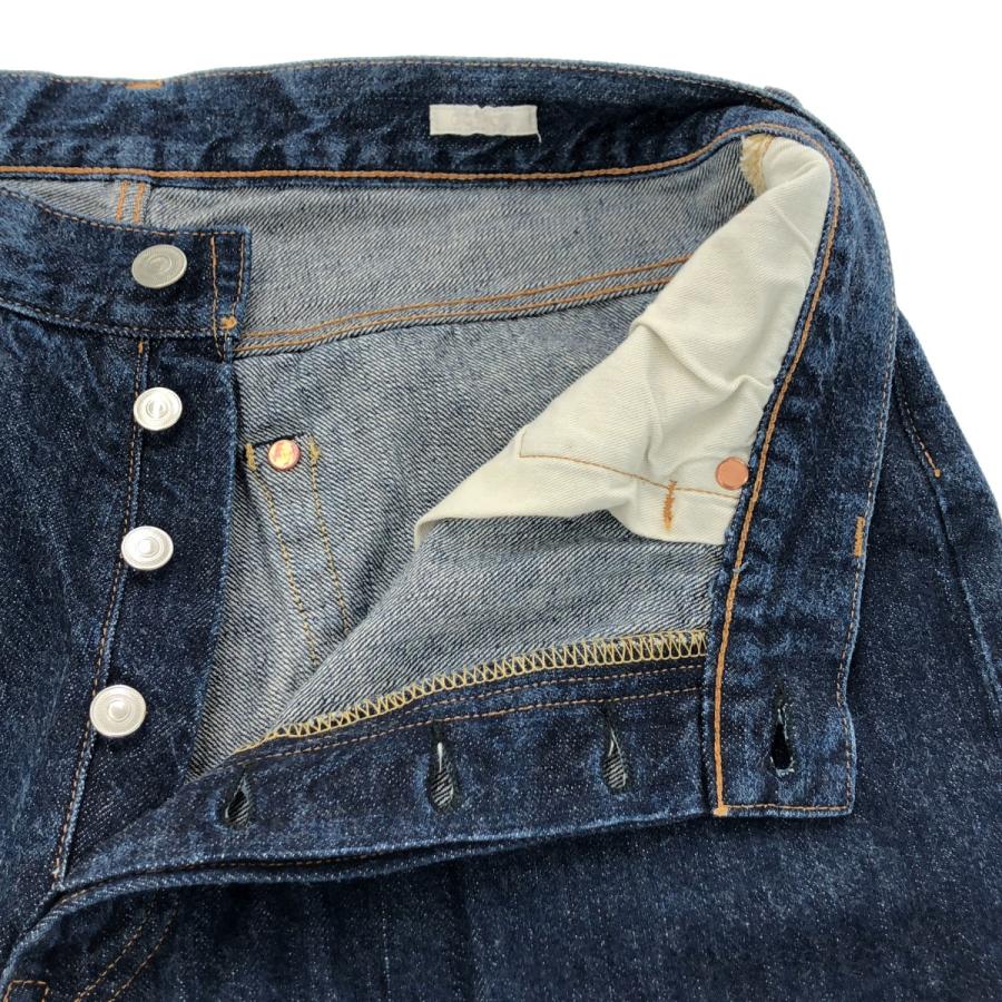 3217【美品】コモリ　ワイドパンツ　ワイドデニム　21年モデル インディゴ　S COMOLI（コモリ） 21SS デニムパンツ T01-03006 インディゴ 2