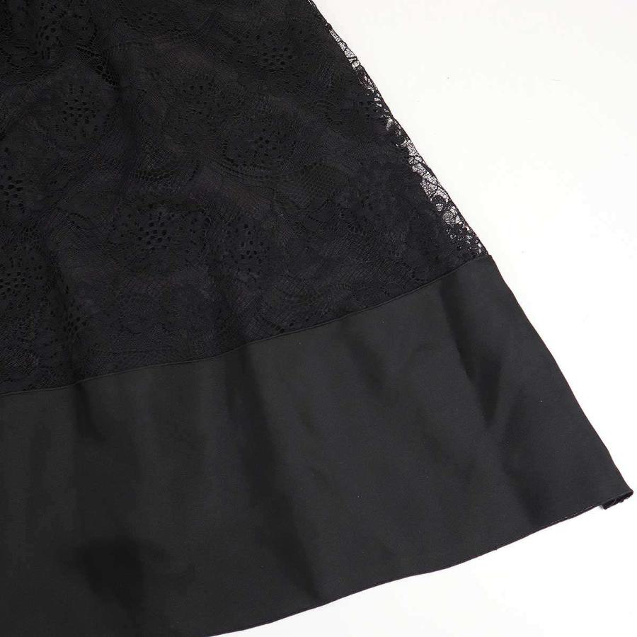 BLAMINK ブラミンク 24AW レースコンビロングスリーブドレスワンピース 