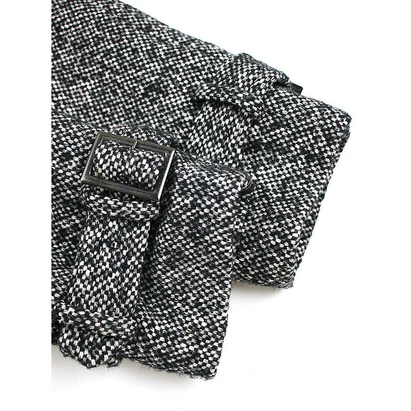 ato アトウ 19AW ウールツイード コート グレー系 46 AM19C-C12