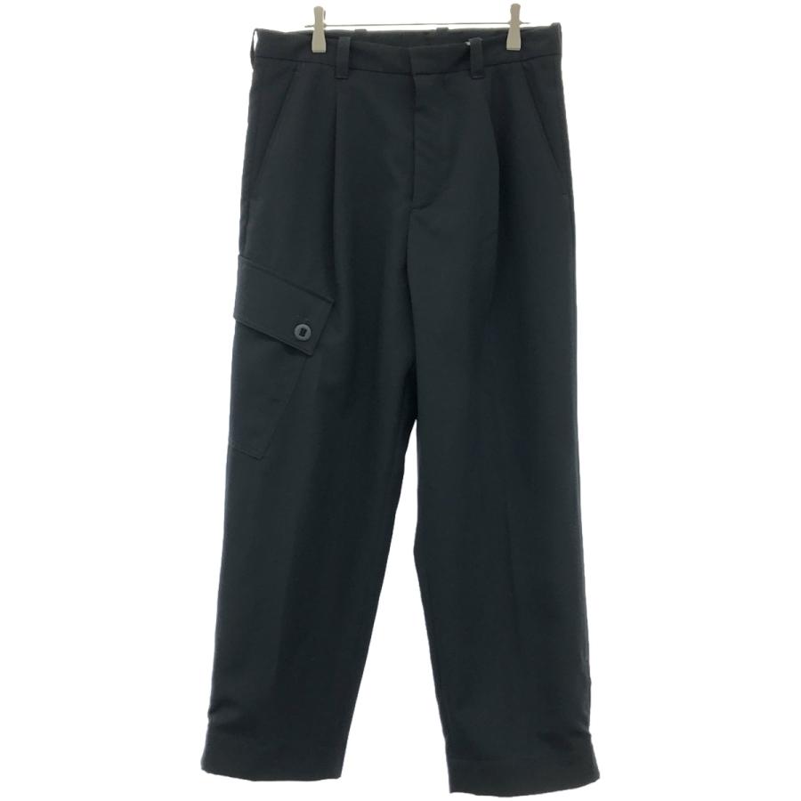 OAMC 黒 スラックス ウエストゴム OAMC オーエーエムシー 23SS COMBINE PANTS ポリエステルカーゴ