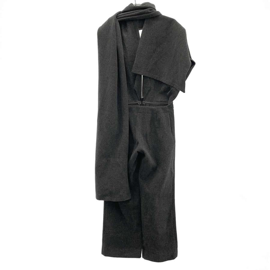Yohji Yamamoto FEMME ヨウジヤマモト ファム 2004AW ストールドッキング ウールメルトンパンツ FJ-P19-123 グレー 1 ITOWNTHGGTNC