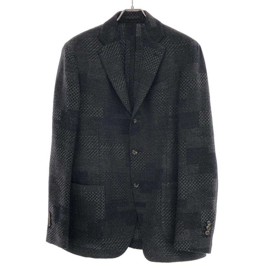 LARDINI 3B段返 テーラードジャケット 50 LARDINI（ラルディーニ） 3Bジャガードテーラードジャケット IC903V