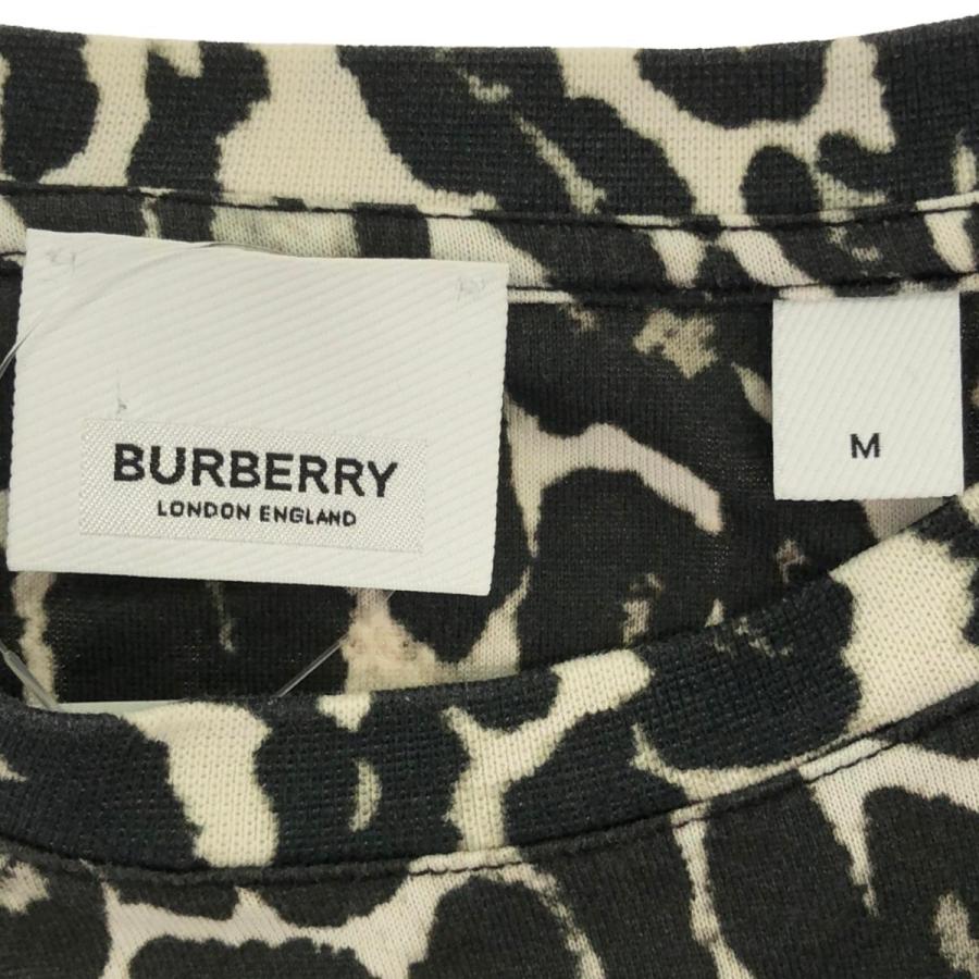 BURBERRY（バーバリー） 20SS レオパード柄Tシャツ 8024509 ブラック 