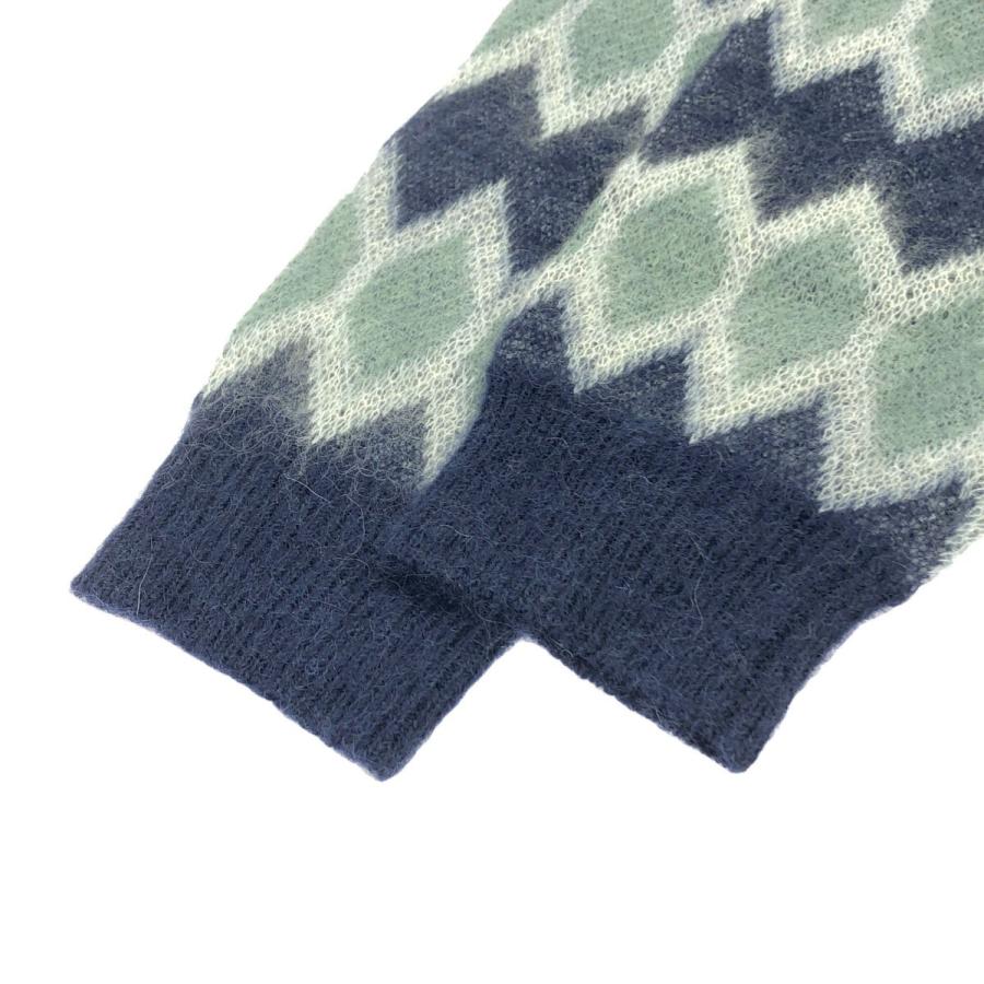 新品 23AW DAIRIKU モヘア ニット ボーダー カーディガン509O▲ DAIRIKU ダイリク 23AW Mohair Border Cardigan モヘアボーダー