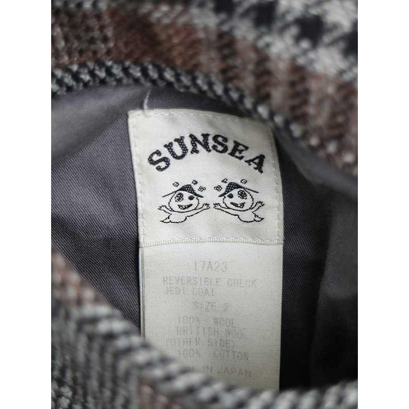 SUNSEA（サンシー） 17AW RERVERSIBLE CHECK JEDI COAT リバーシブル 