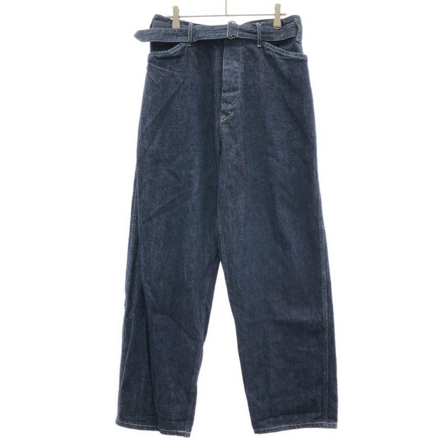 COMOLI（コモリ） 19AW ベルテッドデニムパンツ Q03-03005 インディゴ 
