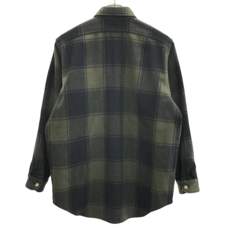 MADISONBLUE - MADISON BLUE マディソンブルー 20AW HAMPTON SH CHECK チェック柄ウールハンプトンシャツ MB204-5035 カーキ×ネイビー S MADISON BLUE マディソンブルー 20AW HAMPTON SH CHECK チェック