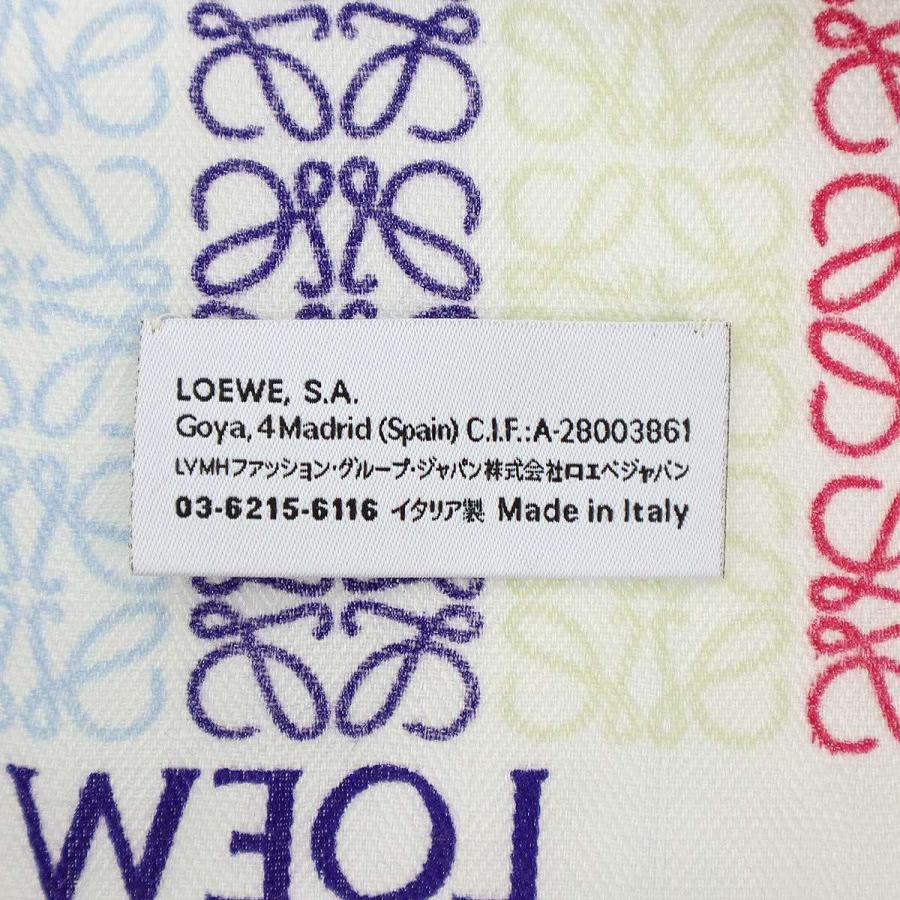 LOEWE（ロエベ） アナグラム マルチカラースカーフ ストール ミックス