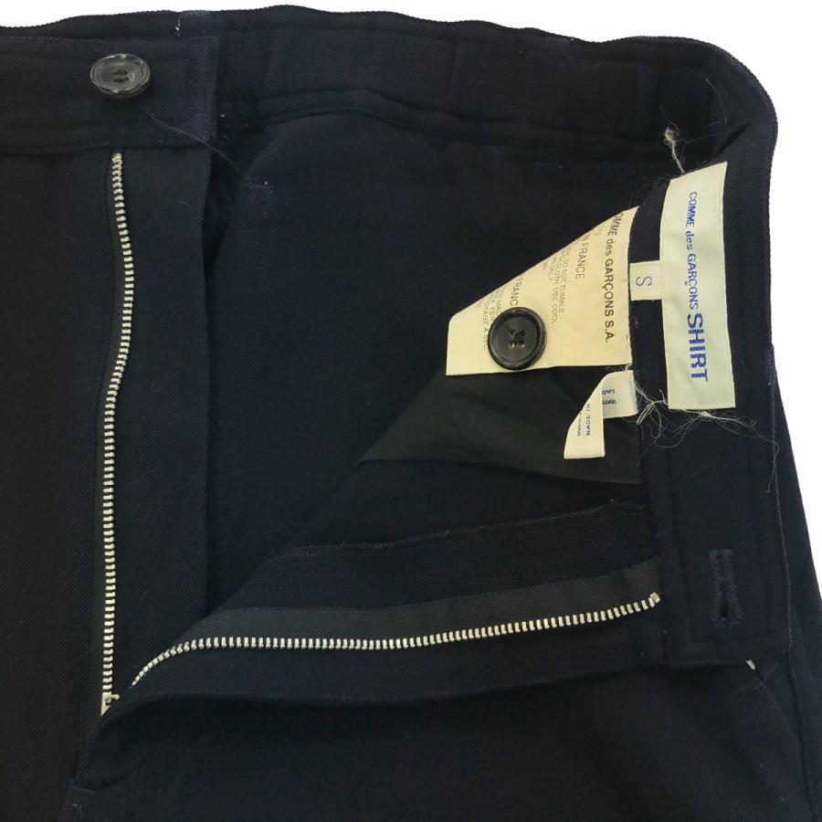 COMME des GARCONS SHIRT コムデギャルソンシャツ 2003AW ウールトラウザーパンツ W11170 ネイビー S シャツ COMME des GARCONS SHIRT コムデギャルソンシャツ 2003AW