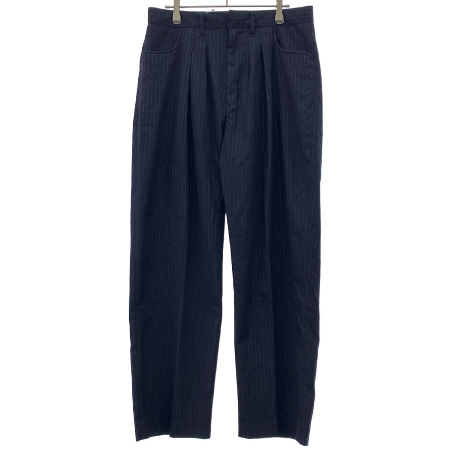 FARAH（ファーラー） Two-tuck Wide Tapered Pants ストライプタック