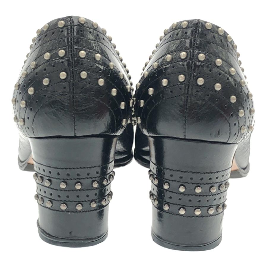 PRADA（プラダ） スタッズレザーパンプス ブラック 35 1/2