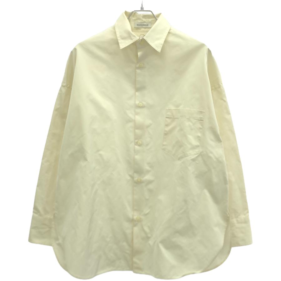 MADISONBLUE - MADISON BLUE マディソンブルー 21AW J.BRADLEY L/S SH PE TWILL ポリエステルツイルシャツ MB214-5012 ホワイト系 S MADISON BLUE マディソンブルー 21AW J.BRADLEY L/S SH PE TWILL