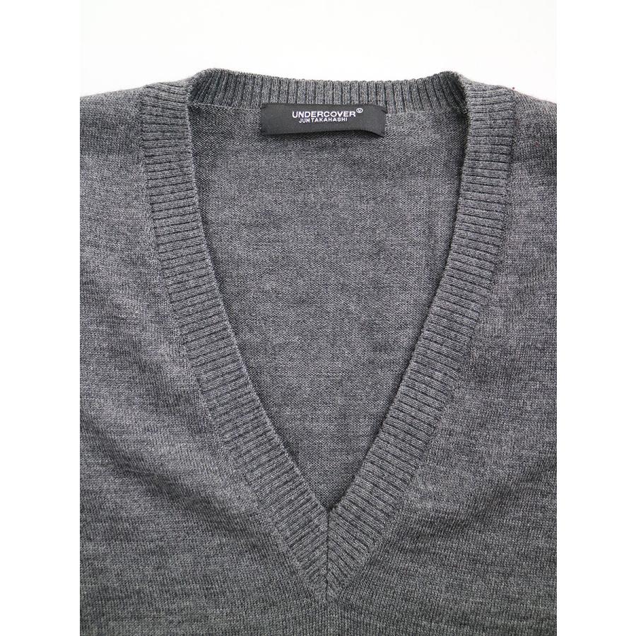 UNDERCOVER アンダーカバー　グレー Vネック UNDERCOVER グレー Vネック