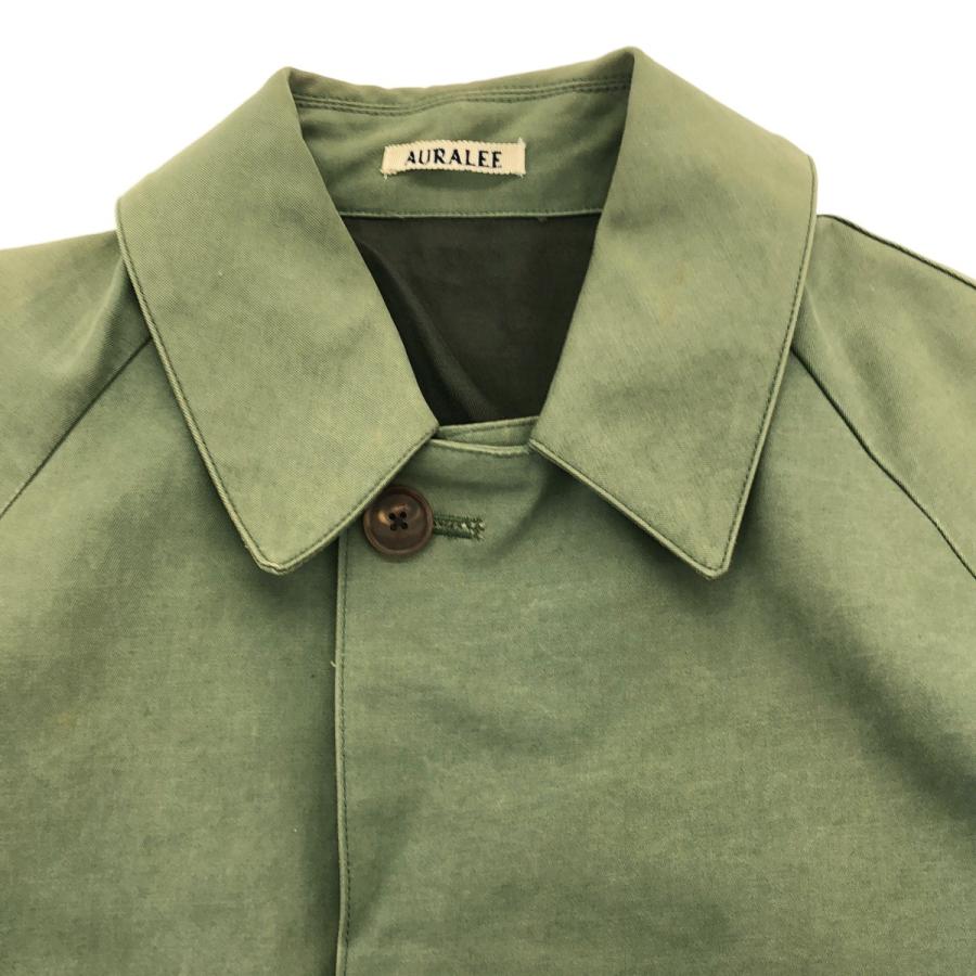 オーラリー 24AW ハイカウントフィンクスオックスシャツ 長袖 3 緑