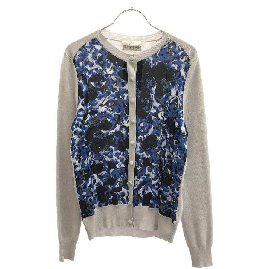 Erdem - ERDEM アーデム シルクパネルニットカーディガン  ブルー系 - Erdem ERDEM アーデム シルクパネルニットカーディガン ブルー系