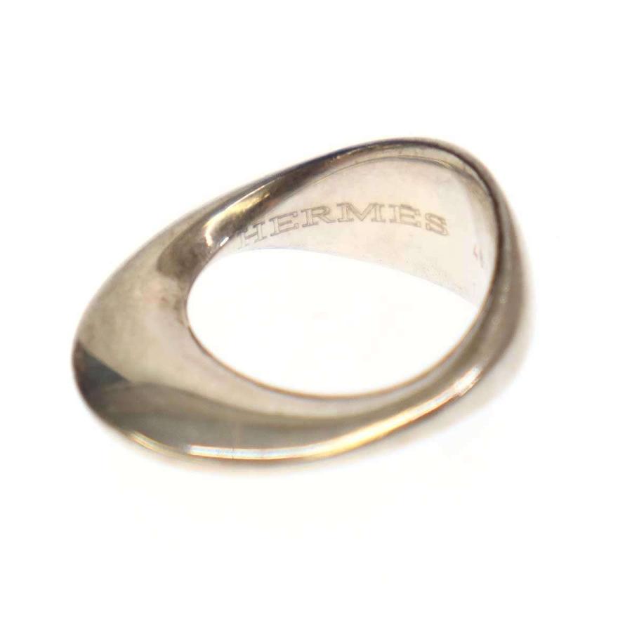 HERMES エルメス オーバル ヴィンテージリング シルバー 46