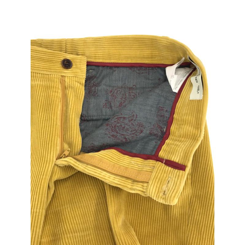ETRO エトロ 18AW コーデュロイスラックスパンツ イエロー 46 ETRO エトロ 18AW コーデュロイスラックスパンツ イエロー 46