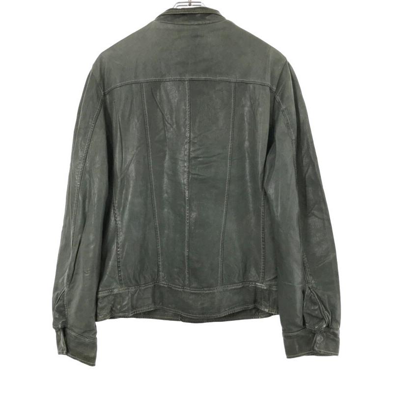 ジョルジオブラッドレザージャケットグリーン