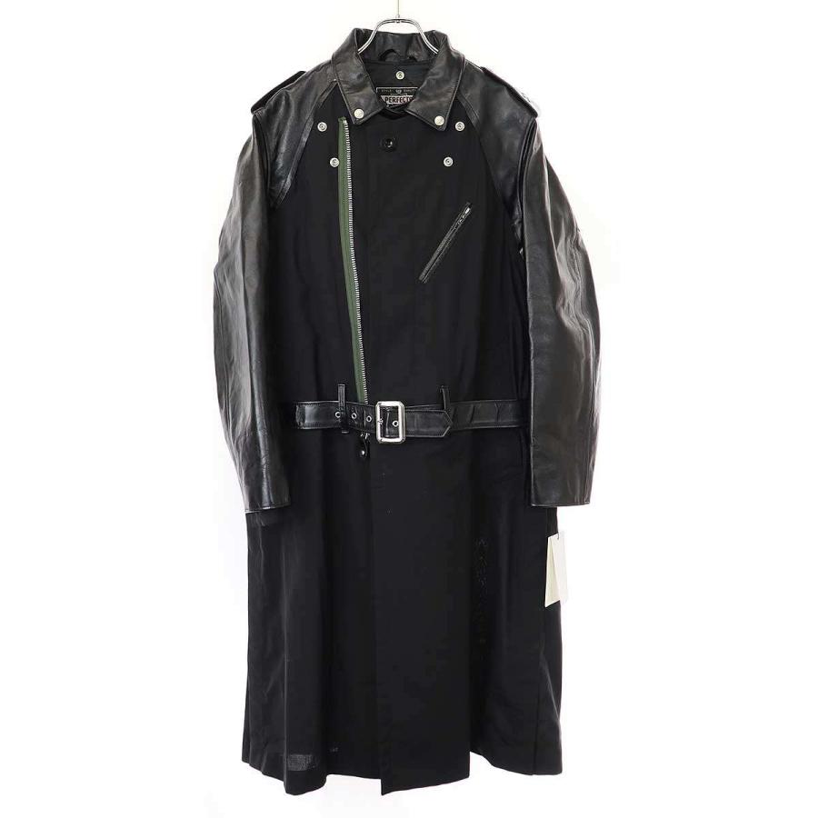 sacai×Schott サカイ×ショット 22AW Leather Suiting Coat レザースーチング コート 22-02874M ブラック  3 ITPIB7ALCXQ8 : rc-itpib7alcxq8-bwpo : MODESCAPE Yahoo!ショップ - 通販 -  Yahoo!ショッピング