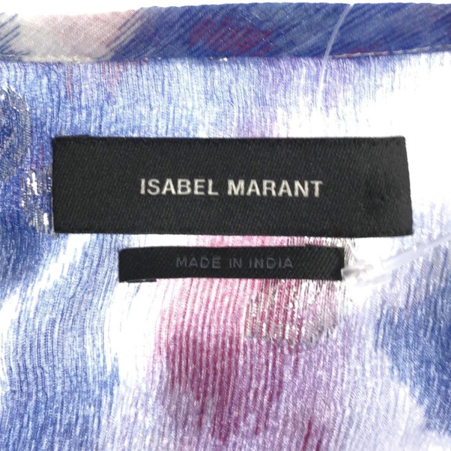 Isabel Marant - ISABEL MARANT イザベルマラン 21SS NORIONEA 総柄シルクブラウスシャツ BS0045-21E027I ホワイト×マルチカラー 40 ISABEL MARANT イザベルマラン 21SS NORIONEA 総柄シルク