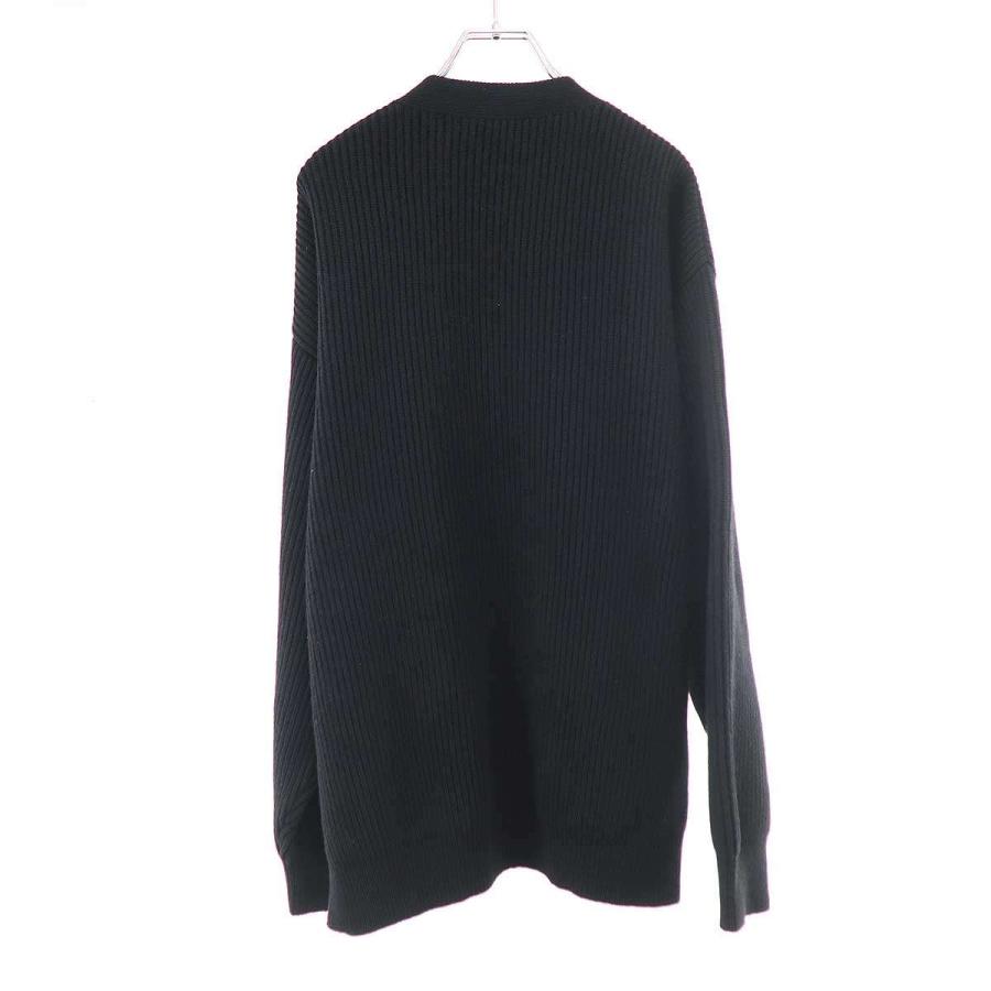 BALENCIAGA バレンシアガ セーフティピン ウールニットカーディガン 772203 T4143 ブラック M ITPJDD5QBTYM_1
