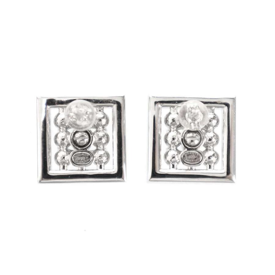CHANEL（シャネル） 2024年 ココマーク スクエアパールピアス シルバー 