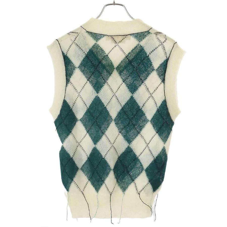 MARNI（マルニ） 18SS モヘアナイロンアーガイルチェックニットベスト