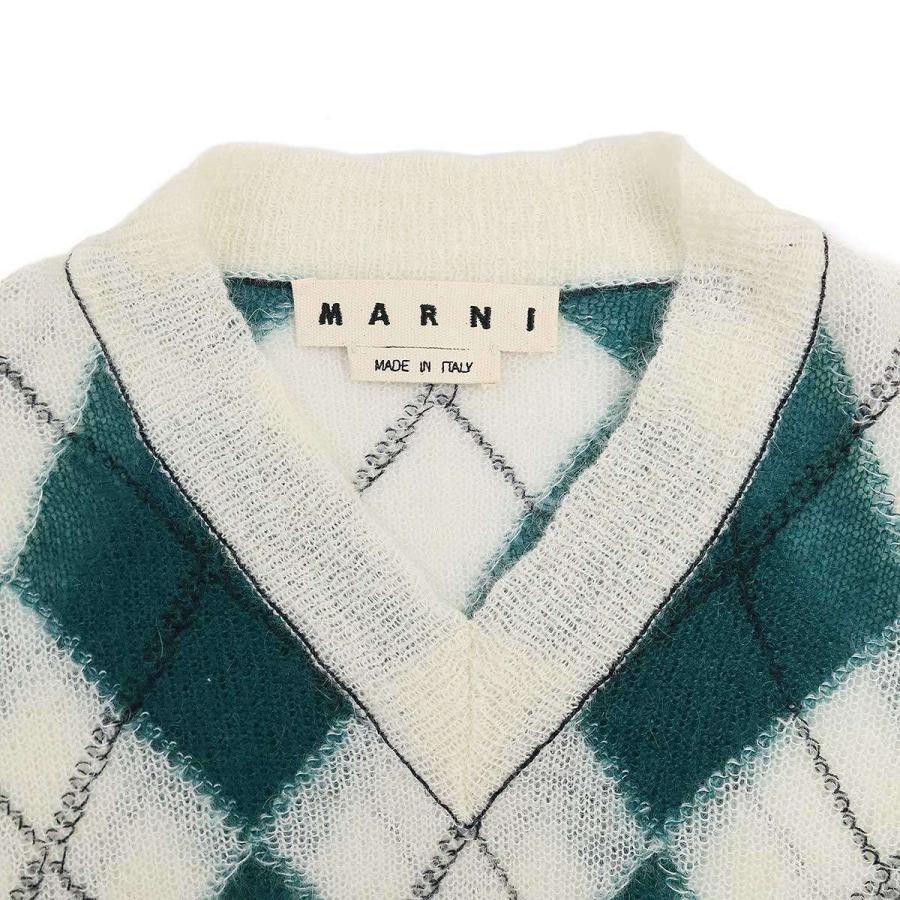 MARNI マルニ　チェック　ベスト MARNI マルニ 18SS モヘアナイロンアーガイルチェックニット